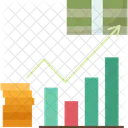 Crescimento monetário  Ícone