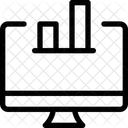 Grafico De Barras Da Area De Trabalho Ícone