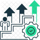 Avanco Na Carreira Sucesso Desenvolvimento De Carreira Ícone