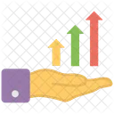 Rapido Crescimento Grafico Ícone