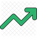 Seta De Crescimento Crescimento Empresarial Monitoramento De Desempenho Ícone