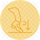 Balle Creuser Chaussure Claquettes Mouvement De Danse Jeu De Jambes Creuser Appuyer Pousser Pas Rythme Battre Icône