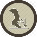 Balle Creuser Chaussure Claquettes Mouvement De Danse Jeu De Jambes Creuser Appuyer Pousser Pas Rythme Battre Icône