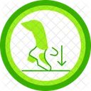 Balle Creuser Chaussure Claquettes Mouvement De Danse Jeu De Jambes Creuser Appuyer Pousser Pas Rythme Battre Icône
