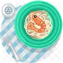 Crevette Meal Restaurant Icon