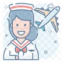 Crew Air Hostess Squad Icon