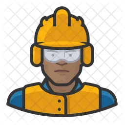 Crew Male Construction  Icon