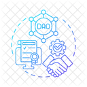 Descentralizado Inteligente Autonomo Ícone