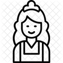 Sirvienta Disfraz Vestirse Icono