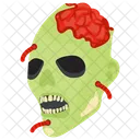 Hombre Muerto Apocalipsis Zombie Personaje De Halloween Icono