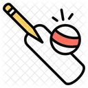 Cricket Bat Ball Sports Tools Icon