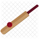 Cricket Ball Bat Icon