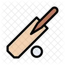 Cricket Bat Ball Icon