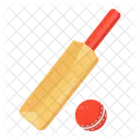 Cricket Bat And Ball Cricket Accessories Icon