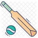 Cricket Bat Sports Icon