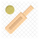 Cricket Ball And Bat  Icon