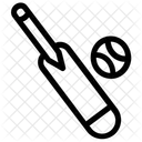 Bat Ball Cricket Equipment Cricket Tool Icon