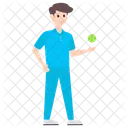 Cricket Bowler Bowling Sportsman Icon