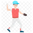 Cricket Bowler Bowling Sportsman Icon