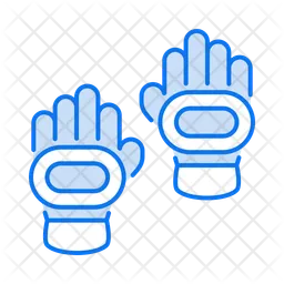 Cricket-Handschuhe  Symbol