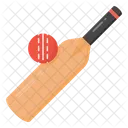 Cricket Bat Ball Sports Tool Icon