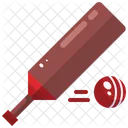 Cricket Cricket Bat Cricket Ball Icon