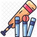 Cricket Ball Bat Icon
