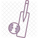Cricket Bat Ball Icon