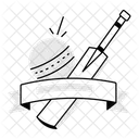 Cricket Label Cricket Championship Cricket Game Icon