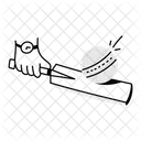 Cricket Game Cricket Match Bat Ball Icon