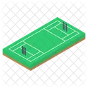 Cricket Pitch Playground Play Area Icon