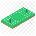 Cricket Pitch Playground Play Area Icon