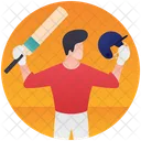 Cricket Player Olympic Sports Olympic Game Icon