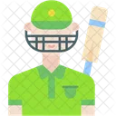 Cricket Player People User Icon