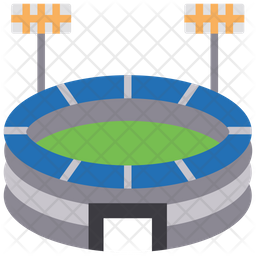 Cricket Stadium Icon - Download in Flat Style