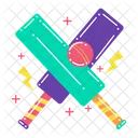 Cricket Bat Ball Icon