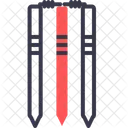 Cricket Stumps Wicket Icon