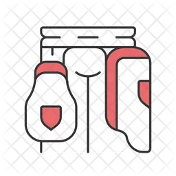 Cricket thigh guard  Icon