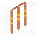 Stump Wicket Sports Equipment Cricket Wicket Icon