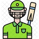 Cricket-Spieler  Symbol