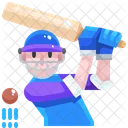 Cricketspieler  Symbol