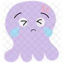 Cries Sticker Emoji Icon