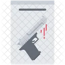 Evidence Gun Blood Icon
