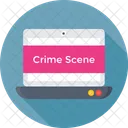 Crime Scene Laptop Icon