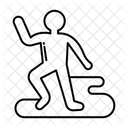 Crime Scene Chalk Outline Icon