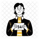 Criminal Mugshot Arrest Offender Icon