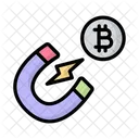 Atraccion Criptografica Criptomoneda Atraccion Icono