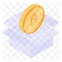 Caja Bitcoin Caja Cripto Criptomoneda Icono