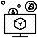 Ingresos Criptograficos Crecimiento Criptografico Bitcoin Icono