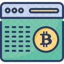 Bitcoin Criptografia Digital Ícone